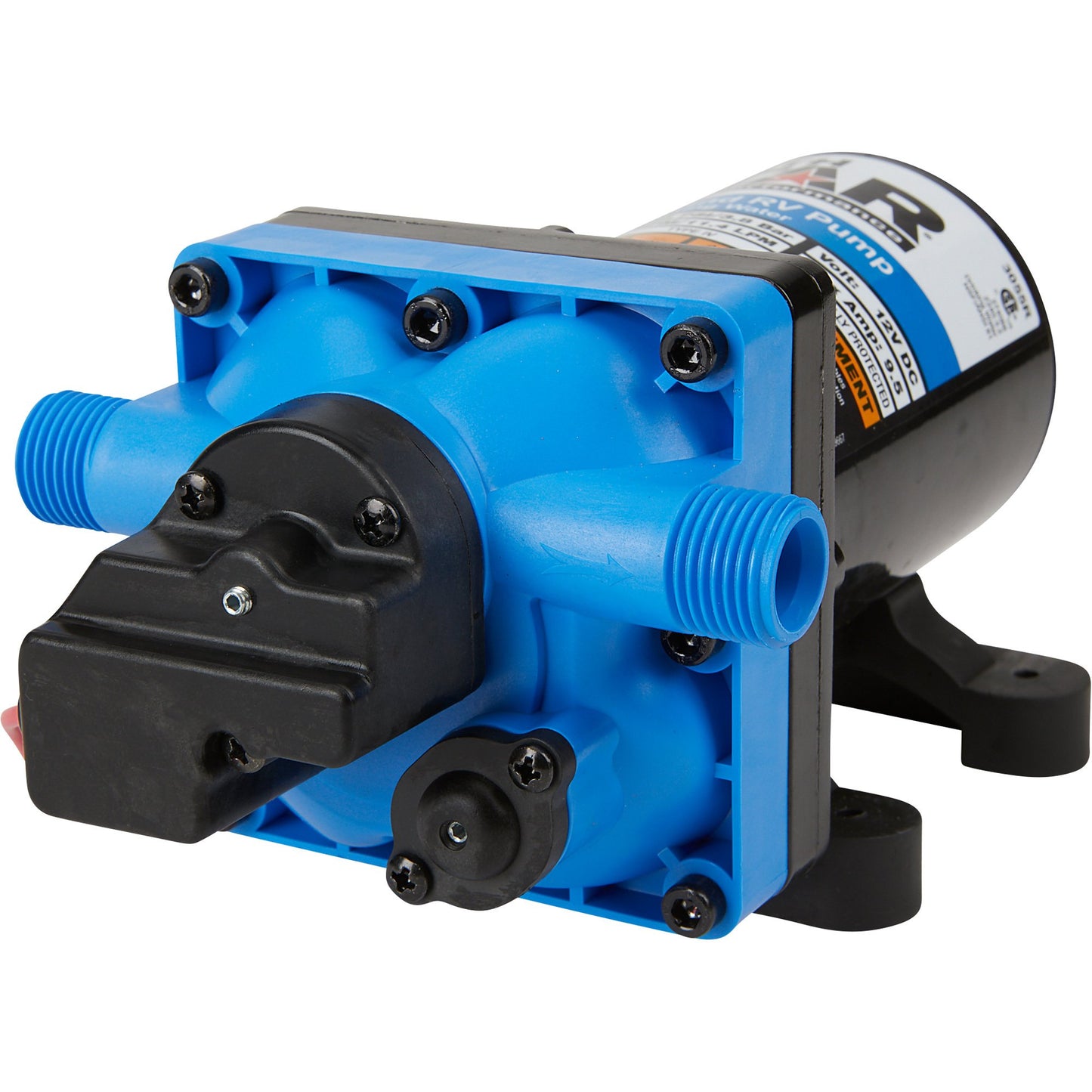 NorthStar 12V On-Demand RV Potable Water Pump 11.3 LPM/3.0 GPM, 55PSI -  1/2in. NPS-M Ports