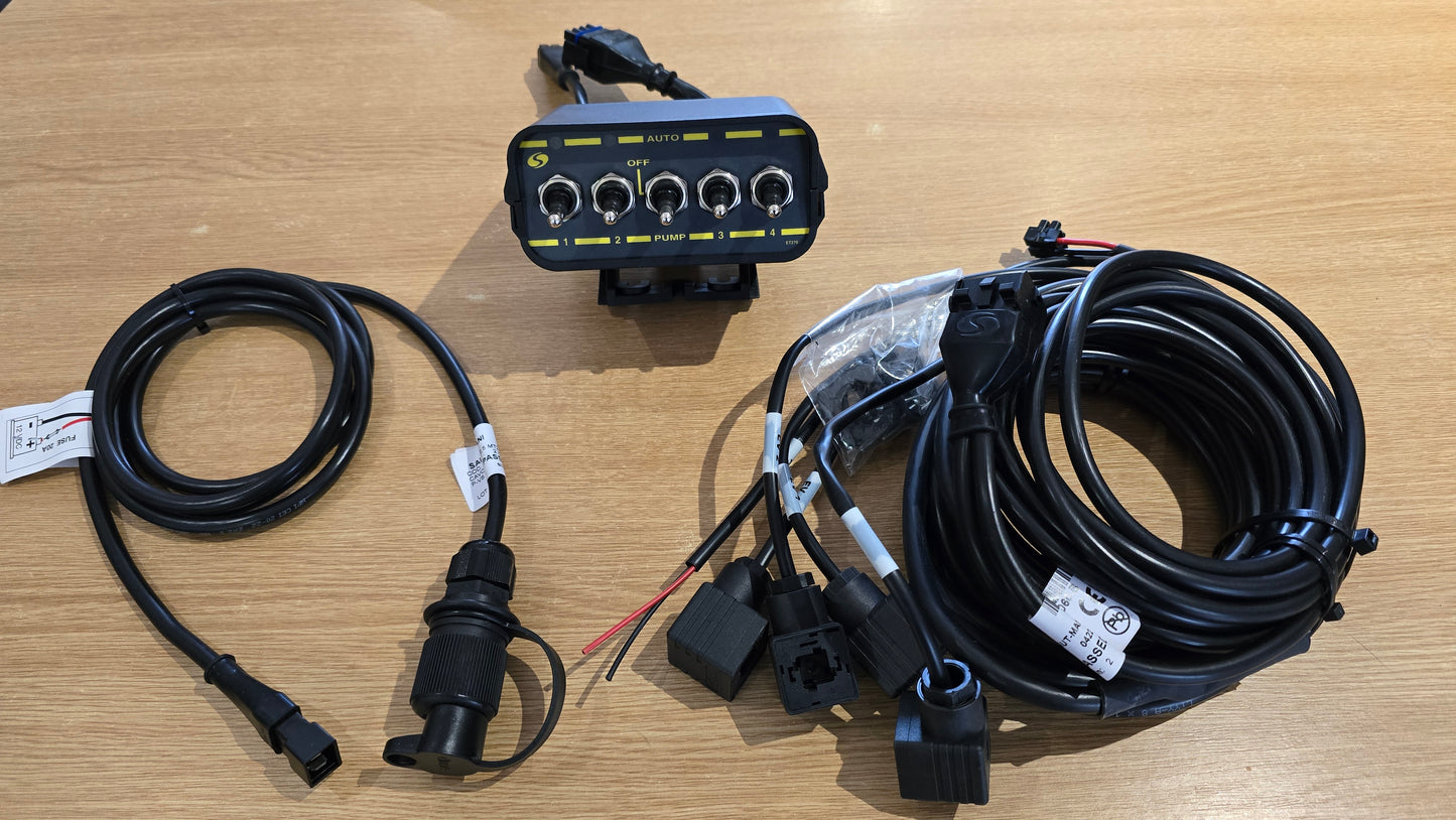 4 Way Solenoid Valve Controller c/w Wiring Loom