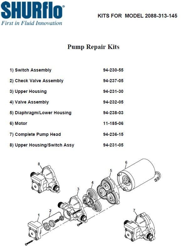 94-237-05 Chk Valve Kit, Poly / Viton