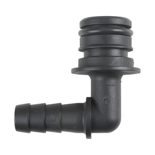 NorthStar Hose/Pipe Fitting — 3/8in. Hose Barb x 3/4in. Quick Connect Elbow