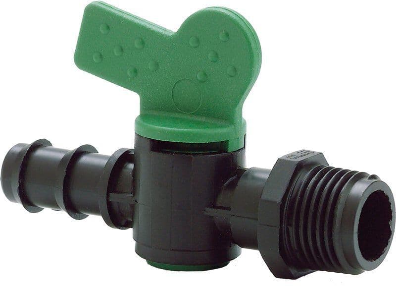 Ball Valve Tap 1/2" M Thread 13mm Barb